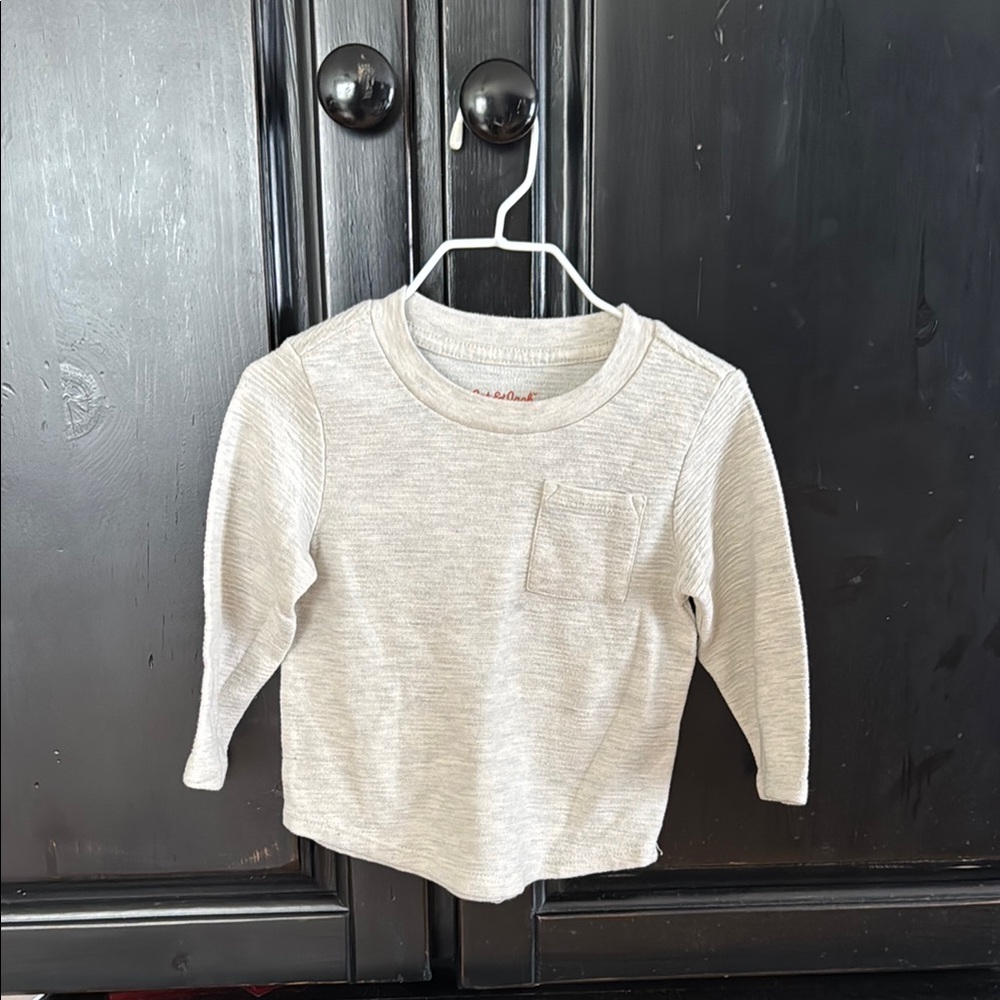 Cat & Jack Heather Gray Long Sleeve Tee
